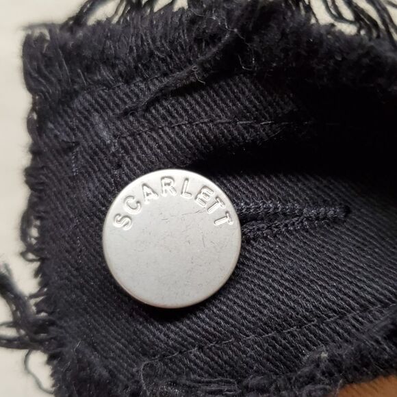 Shein Patchwork Stringy Pants Jeans in Black, White and Tan Size L - Picture 7 of 9